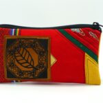 Handmade Red Fabric Pouch With Casara Buckthorn